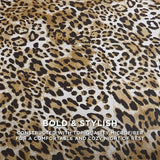 Juicy Couture Twin/Twin XL Leopard Satin Comforter Set - Cheetah Print 2-Piece Machine Washable Reversible Animal Print Bedding Comforter and Sham Set Juicy Couture