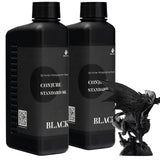 2kg 3D Printing Resin Conjure Standard Resin, Upgraded High Precision 405nm Standard UV Light Curing Photopolymer Fast Curing Resin for LCD/DLP/MSLA 3D Printer (Black, 2kg) chitu systems