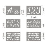 Large Letter Stencils for Painting on Wood - 44 Pack Alphabet Letter Number Stencil Templates with Signs, Reusable Plastic Stencils in 3 Fonts and 284 Designs for Chalkboard Fabric Wood Signs XANGEY