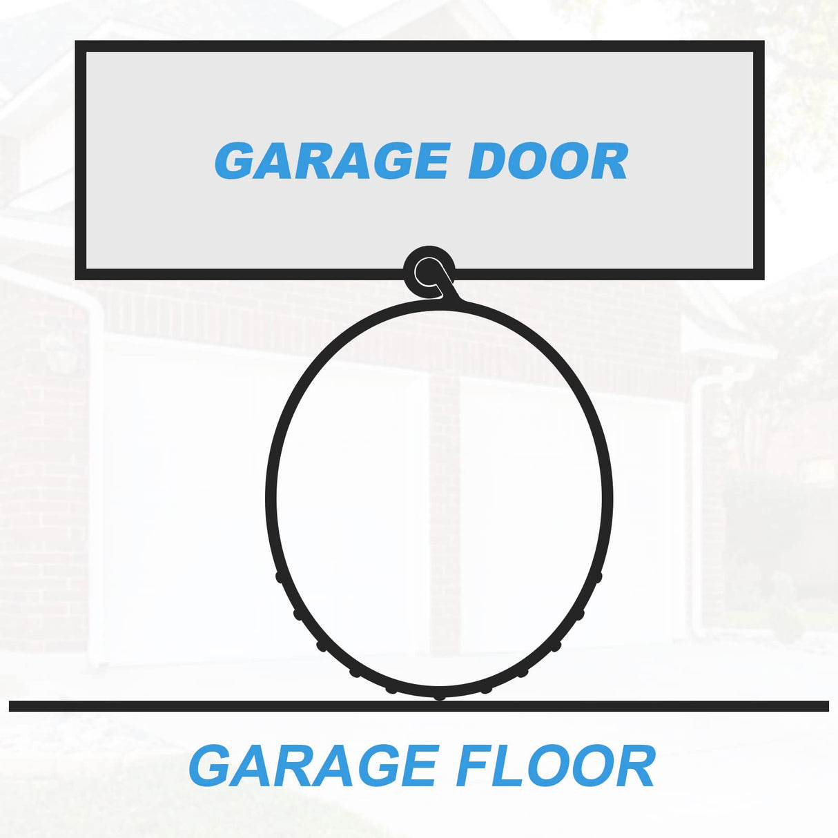P-Bulb Bottom Weather Seal - Fits Overhead Door Models (16'4"), Gray Earthtec