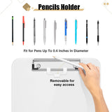 Hongri Plastic Clipboard, White 8.5x11" Clipboard, A4 Letter Size Clipboards for Nurses, Students, Office and Women, Clipboard with Pen Holder and Low Profile Clip, Size 12.5 x 9 Inch(White) Hongri