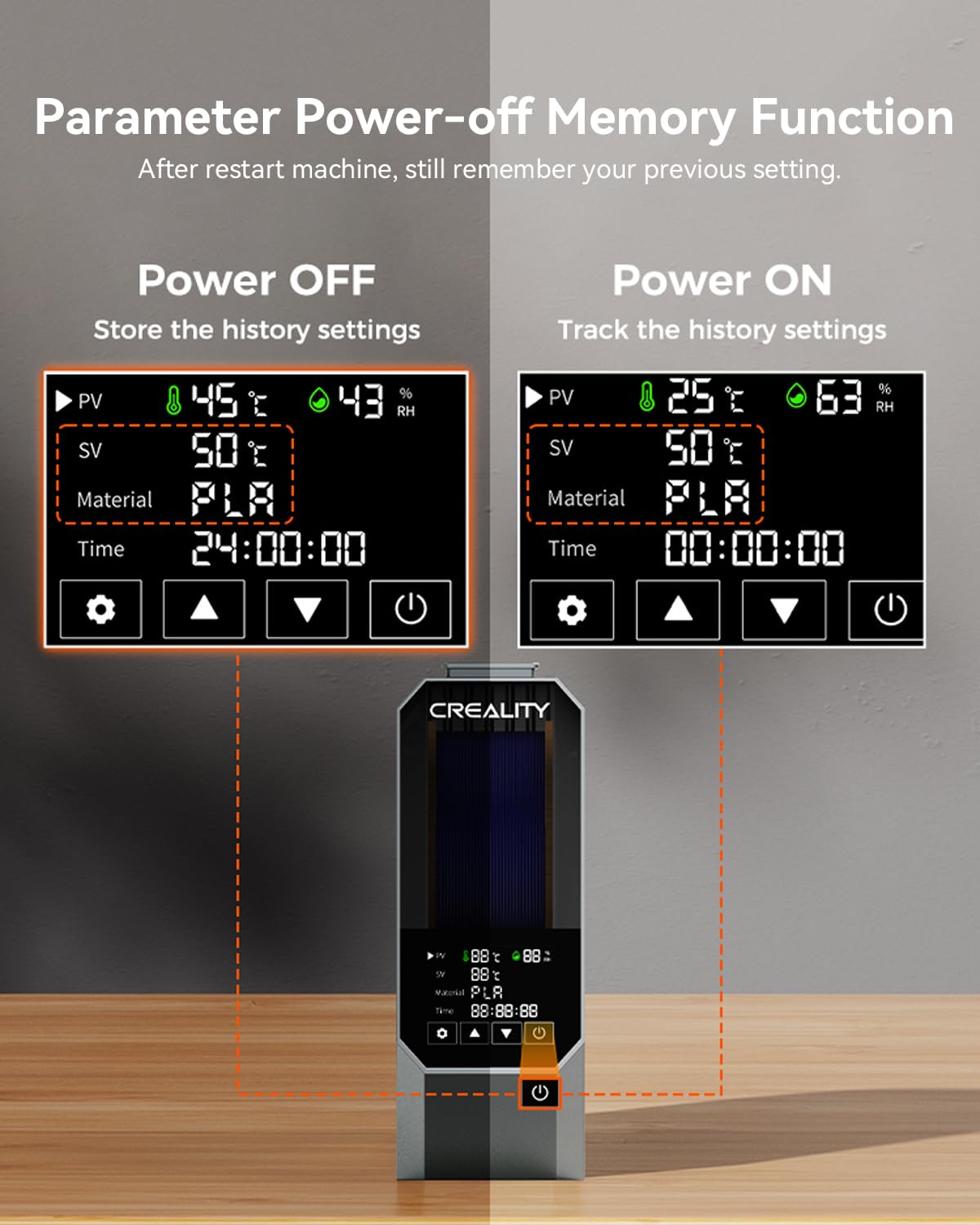 Creality Official Space Pi Filament Dryer, 360° Hot-Air Heating 3D Printer Filament Dryer Box with Fan, Upgraded Filament Dehydrator Storage Box for 1.75/2.85mm PLA PETG ABS Nylon PA TPU Creality