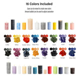 Beesworks Wax Candle Dyes - 16 Colors Wax Dyes for DIY Candle Making, Soap Making (0.15 oz per Color) BEESWORKS