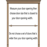 Natural Wood Saloon Swinging Doors,Cafe Saloon Doors Swinging,Auto Close Swinging barn Door Swinging Door,with Satin Chrome Hardware Double Doors,for Kitchen Bathroom Hallway Swinging Doors Topjia