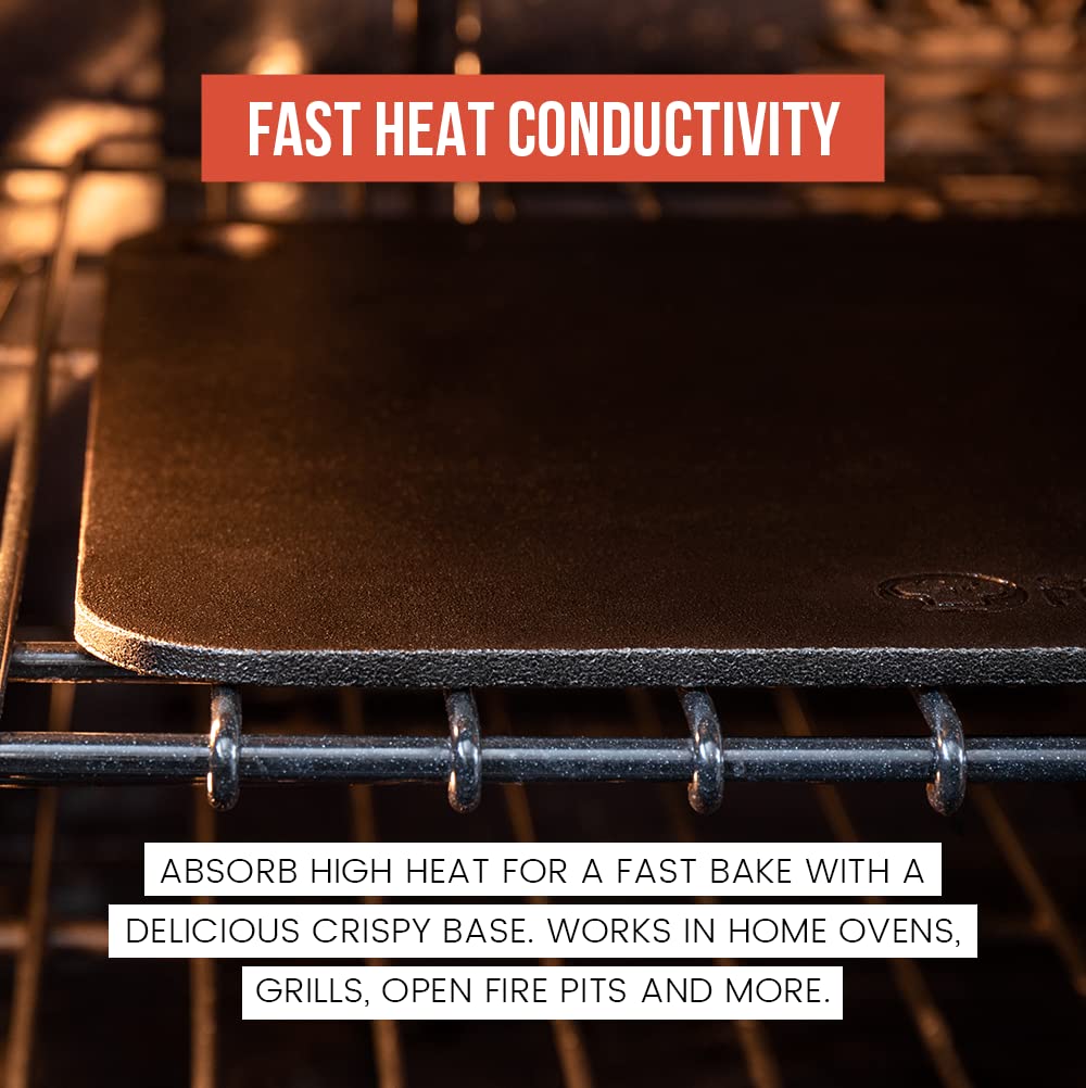 Chef Pomodoro Pizza Steel for Oven, 13.25 x .25 Thick, Pizza Baking Steel for Oven, Steel Pizza Stone for Grill and Oven, Original Baking Steel for Bread, Artisan Steel, Oven Steel (13-Inch) Chef Pomodoro