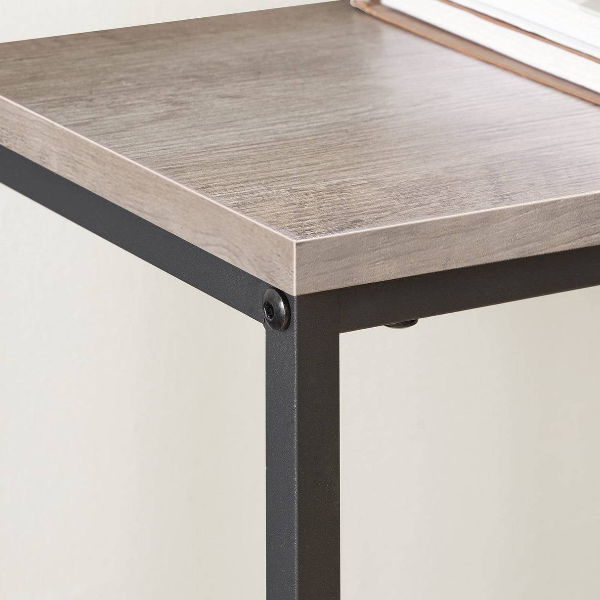 HOOBRO 29.5 Inches Console Table, Narrow Entryway Table with Shelves, Small Sofa Table, Side Table, Display Table, for Hallway, Living Room, Bedroom, Foyer, Greige and Black BG22XG01 HOOBRO