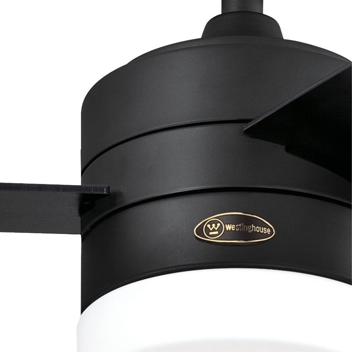 Westinghouse Lighting 74006A00 Modern Alta Vista Works with Alexa Smart WiFi Ceiling Fan with LED Light, Remote Control 52 Inch Matte Black Finish, Opal Frosted Glass, A Certified for Humans Device Westinghouse
