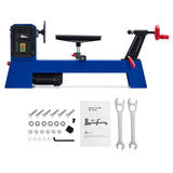 Wood Lathe, 14" x 20" Benchtop Wood Lathe Machine 0.5 HP Infinitely Variable Speed 1040-2980 RPM, Wood Turning Lathe Machine with Wrench & 2 Chisels for Woodworking, Woodturning Garvee