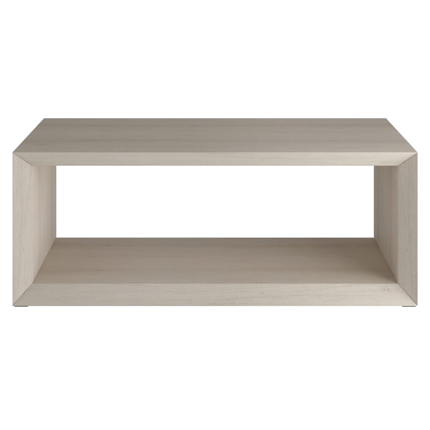 Henn&Hart Osmond Coffee Table, 48" Wide, White - WoodArtSupply