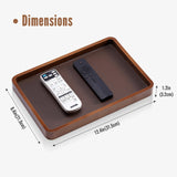 ProCase Wooden Valet Tray for Men, Wood Catch-All EDC Organizer, Nightstand, Entryway Bedside Dump Holder, for Wallets, Keys, Watches, Phones, Loose Change, Trinkets -DarkBrown ProCase