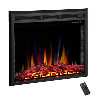 R.W.FLAME 39" Electric Fireplace Insert,Freestanding & Recessed Electric Stove Heater,Touch Screen,Remote Control,750W-1500W with Timer,Colorful Flame Option (39''X27'')