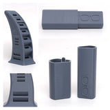 3DHoJor PETG Filament 1.75mm Grey, 3D Printing Filament 1kg Spool(2.2lbs), 3D Filament 1.75mm Dimensional Accuracy +/- 0.03mm Non Tangling Non Clogging Non Stringing,Print with Most 3D Printers 3DHoJor