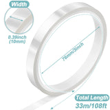 selizo 6 Pack Heat Tape for Heat Press Sublimation, Heat Transfer Tape Heat Resistant High Temperature Adhesive Tape for Dye Sublimation, HTV Craft (Clear) selizo