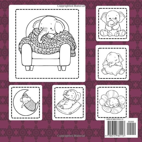 Cozy Elephant Coloring Book: Bold and Easy Designs for Elephant Lovers – Fun for Kids and Adults Majosta