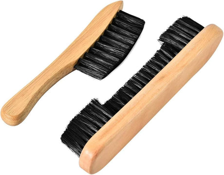 Tiekerbilir Billiards Pool Table and Rail Brush Set, Billiards Pool Snooker Accessories, Billiard Pool Table Nylon Bristle Brush 9" Natural Wood Handle Tiekerbilir