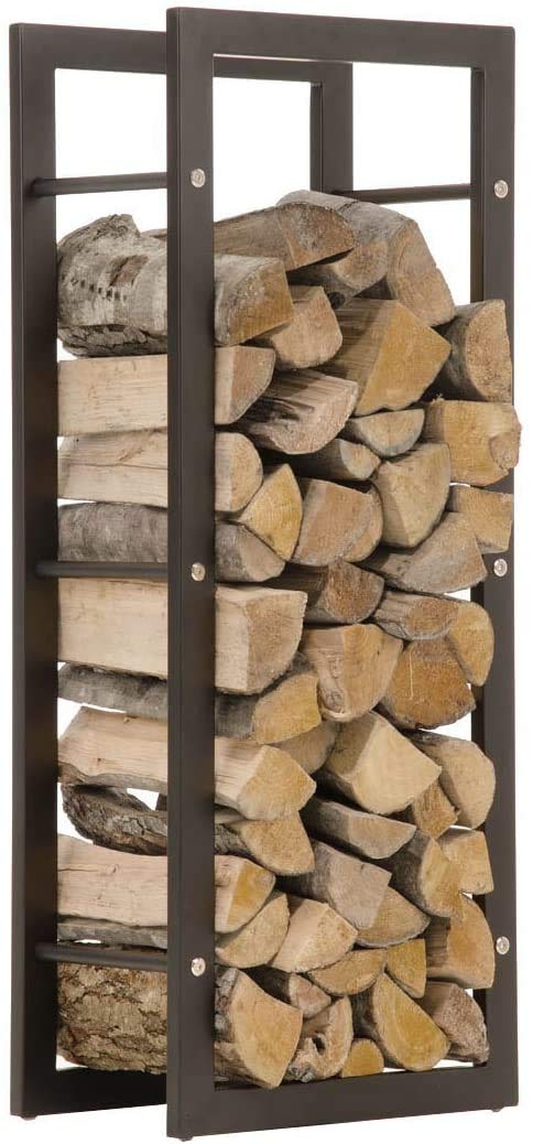 WGX Indoor/Outdoor Decorative Firewood Storage Log Rack Holder (2-Feet Log Rack) WGX Design For You