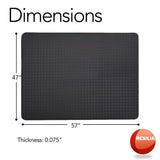 RESILIA - X-Large Under Grill Mat - Black Diamond Plate, 57 x 47 inches, for Outdoor Use RESILIA