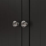 HOMCOM 41" Kitchen Pantry Storage Cabinet, Freestanding Kitchen Cabinet with 12 Door Shelves, Double Doors, 5-Tier Shelving and Adjustable Shelves, Blue HOMCOM