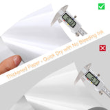 Printable Sticker Paper for Inkjet Printer, 40 Sheets 8.5" x11” Matte Sticker Printer Paper Full Sheet Labels, Sticker Paper for Printer Sticker Labels, for Laser/Inkjet Printers, Letter Size Joyberg