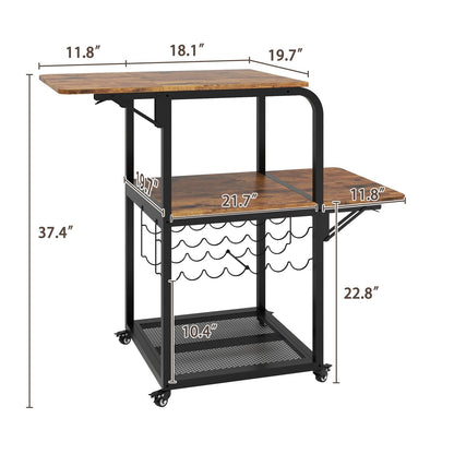 PUNCIA Movable Heat Press Table with Vinyl Roll Holder Table for Heat Press with Folding Shelf DIY Sublimation Transfer Machine Workbench with Storage Rolling Craft Table Heat Press Cart with Wheels