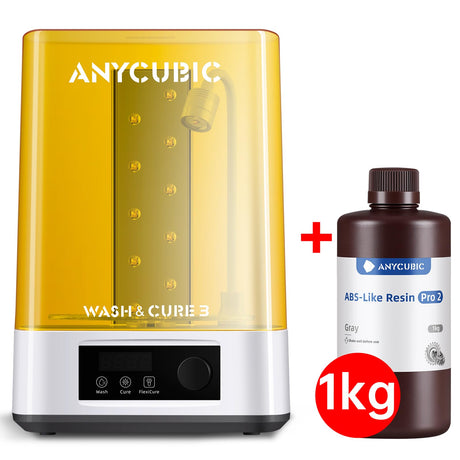 ANYCUBIC Wash and Cure 3 Station and ABS-Like Resin Pro 2 3D Resin, Grey 1KG ANYCUBIC