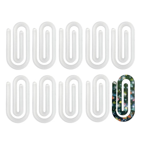 Sublimation Blank Thermal Acrylic Single-Sided White Approximate 3 x 1.2 Inch Small Paper Clips 10 Packs WoodArtSupply