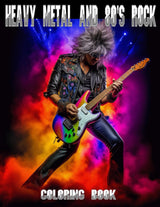 Heavy Metal and 80's Rock Coloring Book: Remember the Nostalgia of the 80's and Heavy Metal Rock (Season and Holiday Coloring and Activity Book Collection) WoodArtSupply