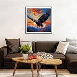 Anuver Eagle Diamond Painting Kits for Adults, 5D DIY Diamond Art Kits for Beginners, Full Drill Diamond Painting Kits for Home Wall Decor, 12x12 Inch Anuver