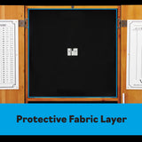 Viper Metropolitan Solid Wood Sisal/Bristle Steel Tip Dartboard Cabinet: Cabinet Only (No Dartboard), Oak Finish Viper