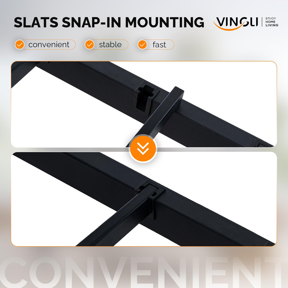 VINGLI Twin Size Metal Loft Bunk Bed Frame for Kids Teens Adults with Desk Underneath,2 Charging Station,LED Lights,Safety Guardrail and Stair,No Box Spring Needed,Black VINGLI