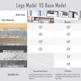 IOTXY Wooden Open Shelf Bookcase - 3-Tier Floor Standing Display Cabinet Rack with Legs, 10 Cubes Bookshelf, Warm White IOTXY