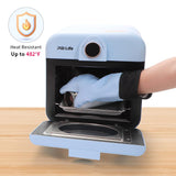 PYD Life 2 PCS 1 Pair Heat Resistant Glovers Silicone for Sublimation Blue Heat Proof Gloves Sublimation Accessories Tools for Tumbler Heat Press Sublimation Oven Sublimation Printing PYD Life