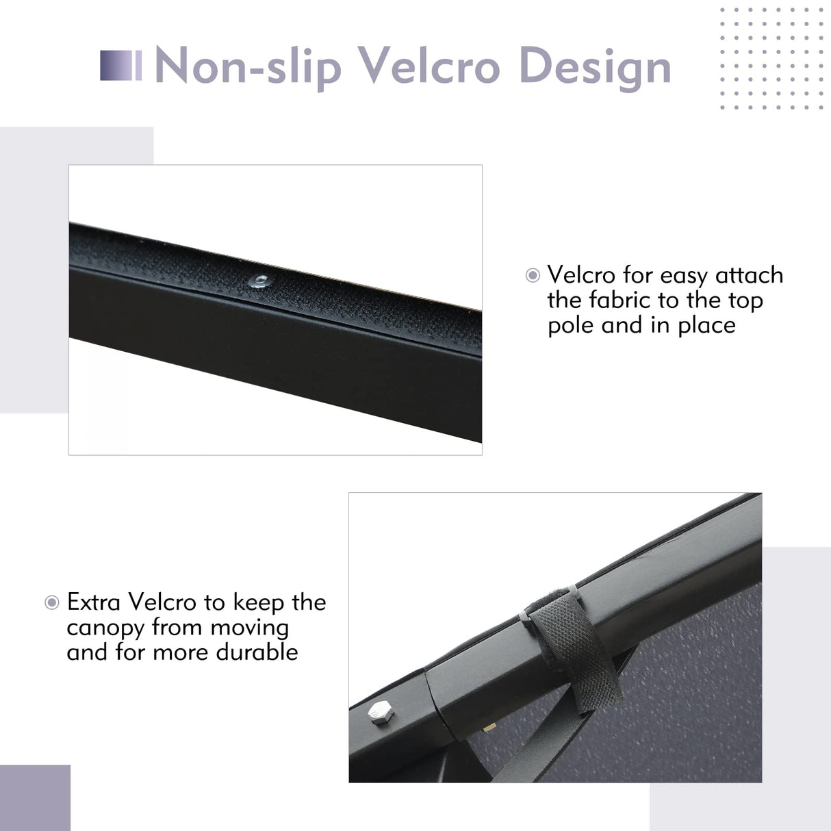 COBANA Grill Gazebo 8’by 4.6’ Outdoor Patio BBQ Canopy with Single-Tier Soft Top and Metal Shelves, Gray COBANA