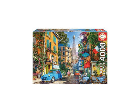 Educa - The Old Streets of Paris - 4000 Piece Jigsaw Puzzle - Puzzle Glue Included - Completed Image Measures 53.5" x 37.75" - Ages 14+ (19284) Educa