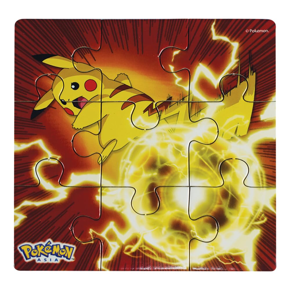 Pokemon Style Characters Zigsaw Puzzle, Pack of 6, Total 96 Pieces, Assortment 2 Topps