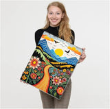 4 Pack Diamond Art Kits for Adults with Framed - Mountain Landscape 5D Diamond Painting Kits for Adults Beginner,Full Round Drill DIY Paint by Diamonds Dot Gem Art and Crafts,for Home Decor 8X12Inch VIGEGU