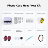 HTVRONT Phone Case Heat Press Machine - Phone Case Auto Heat Press with 3D Vacuum Heat, Precise Temperature Sublimation Phone Case Press Machine for Badges, Coasters, etc. (Compatible with iPhone) HTVRONT