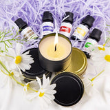 WAYONE LLC Candle Making Kit - DIY Starter Soy Candle Making Supplies Kit - Soy Wax, Full Set - 1 Jars & 6 Tins, 5 Pleasant Scents, Color Dyes & More, Perfect Candle Making Kit for Adults WAYONE LLC