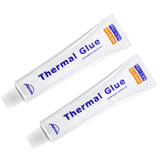 2 Pack 10g (20g in Total) HY910 0.975W/m-k Thermal Conductive Glue, High-Performance Thermal Plaster, Silicone Viscous Adhesive Cooling Compound, Heatsink Glue for LED GPU MOSFET 3D Printer IC Chipset Bymugo