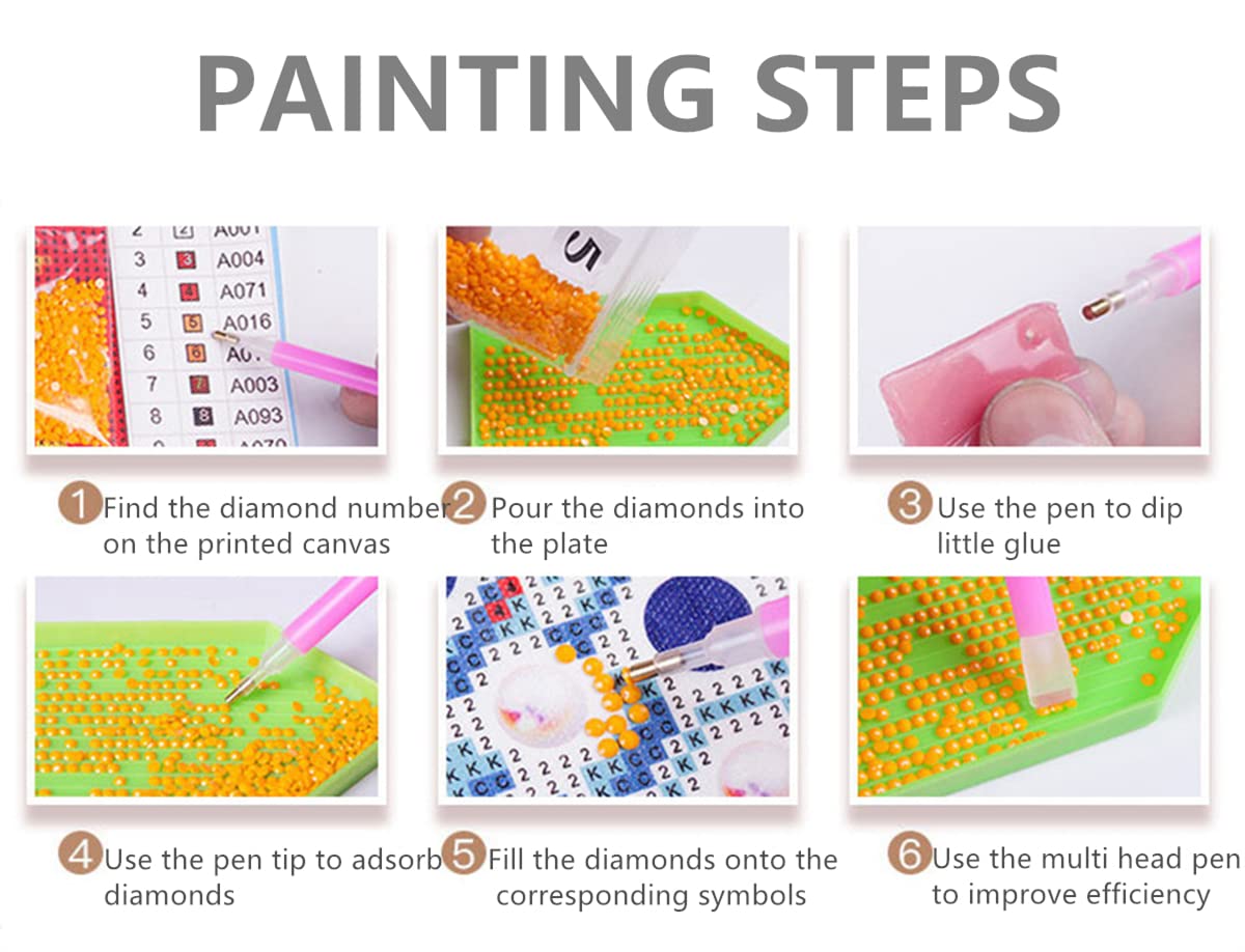 2pcs 5D DIY Diamond Painting Kits, Famous Portrait Paintings Full Drill Crystal Rhinestone Embroidery Arts Craft Wall Decor12x16in, Mona Lisa & Girl with a Pearl Earring YAYOU