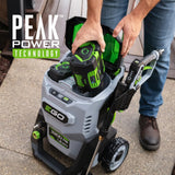 EGO Power+ HPW3204-2 3200 PSI 56-Volt Lithium-ion Cordless Pressure Washer with (2) 6.0Ah Batteries and 320W Charger Included EGO Power+