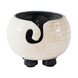 Yarn Bowl for Crochet Large Sheep Shaped Ceramic Yarn Holder Crochet Bowl Knitting Bowl, 6 Inch Wide x 4 Inch High Surlama