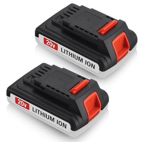 UTRBATT 3.6Ah 20V Replacement Battery Compatible with Black & Decker 20v Max LBXR20 LB20 LBX20 LBX4020 Extended Run Time Cordless Power Tools Series 2Pack UTRBATT