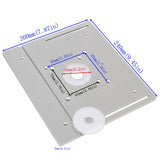 KETIPED Aluminium Router Table Insert Plate,Woodworking Benches Router Flip Plate W/Miter Gauge Guide Aluminium Fence Sliding KETIPED
