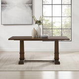 Crosley Furniture Joanna Modern Farmhouse Wood Dining Table, Dark Oak Crosley Furniture