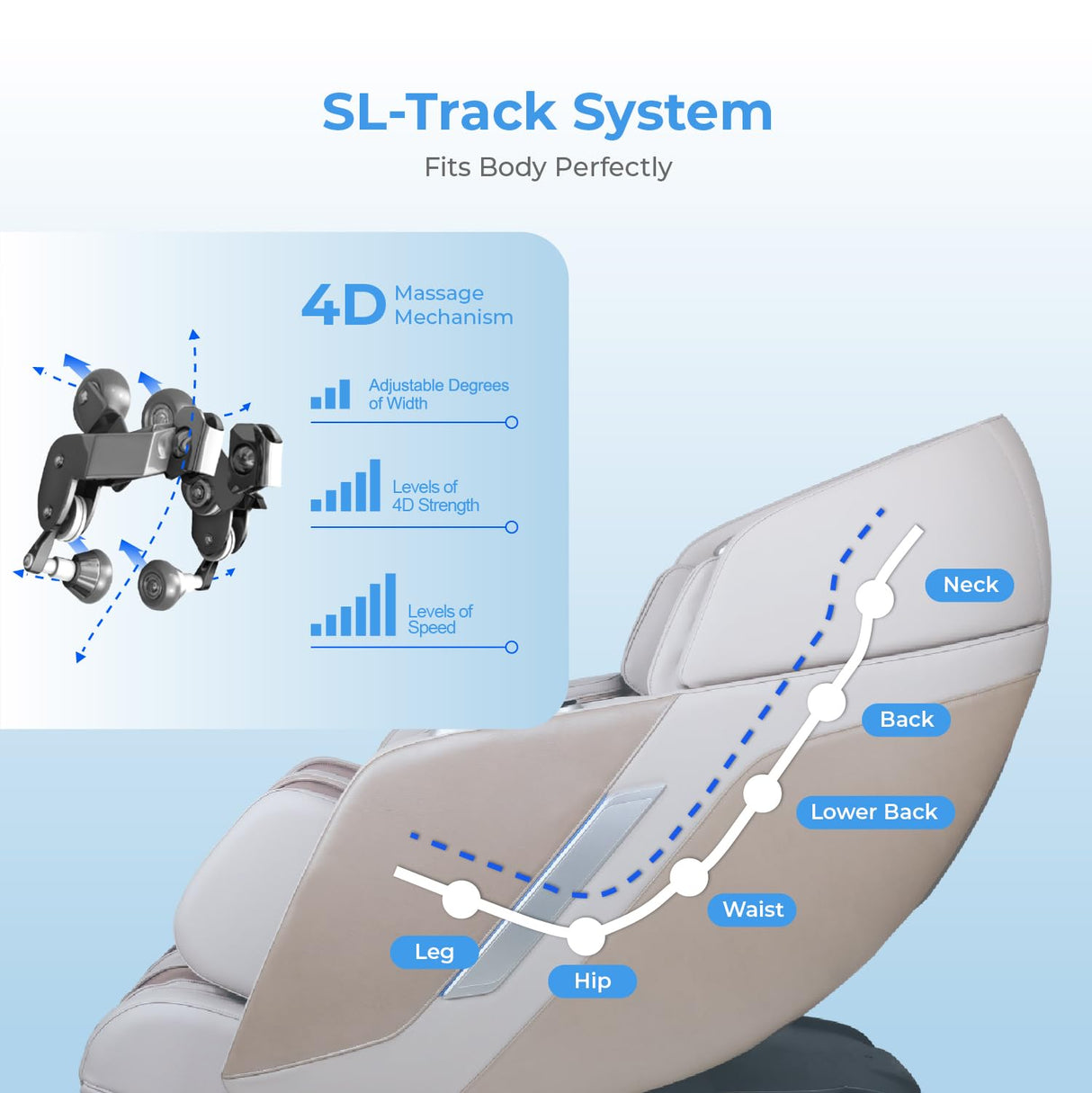 Titan 4D Ultima | Black | Massage Chair | Full Body Air Bag Massage | Zero Gravity Reclining | SL-Track 4D Massage | Foot Roller | Touchscreen Controller | Space Saving Technology Titan
