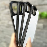 JUSTRY 5 Sets Sublimation Blanks Phone Case Bulk Covers Compatible with iPhone 15, 6.1-Inch, 2 in 1 2D DIY Case Soft Rubber Cover+Inserts Matte,Easy to Sublimate Customized Wholesale Pack JUSTRY