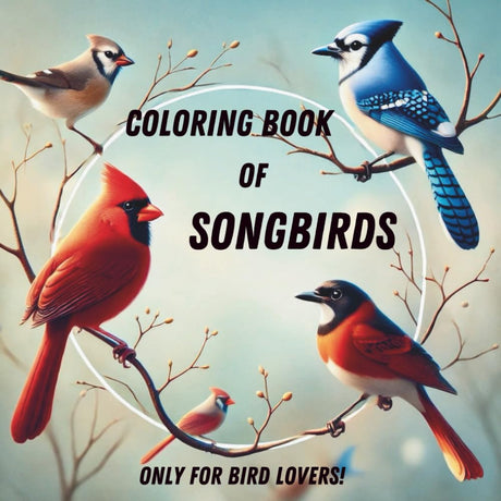 Coloring Book of Songbirds Majosta