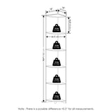 Furinno Econ 5-Tier Corner Shelf Bookcase, Bookshelf, White Furinno