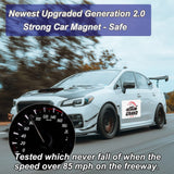 4 Pack Blank Magnetic Car Signs, Rounded Corners Blank Car Magnet Set for Advertise Business, Cover Company Logo (for HOA), Prevent Car Scratches and Dents (12"X 17",11.7" x 8.27") KATISHYRO